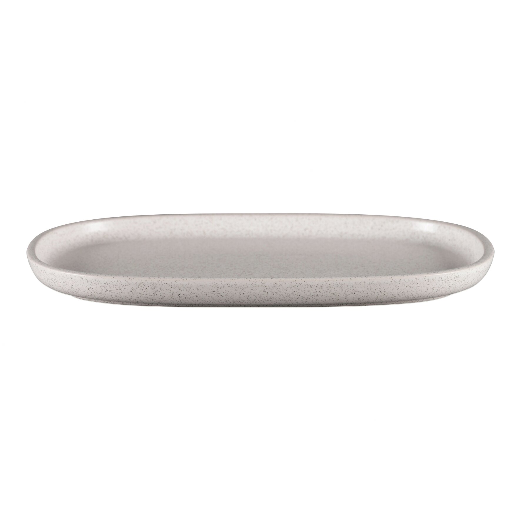 Platte oval flach 332 x 230 mm clay grey Ease Clay Grey