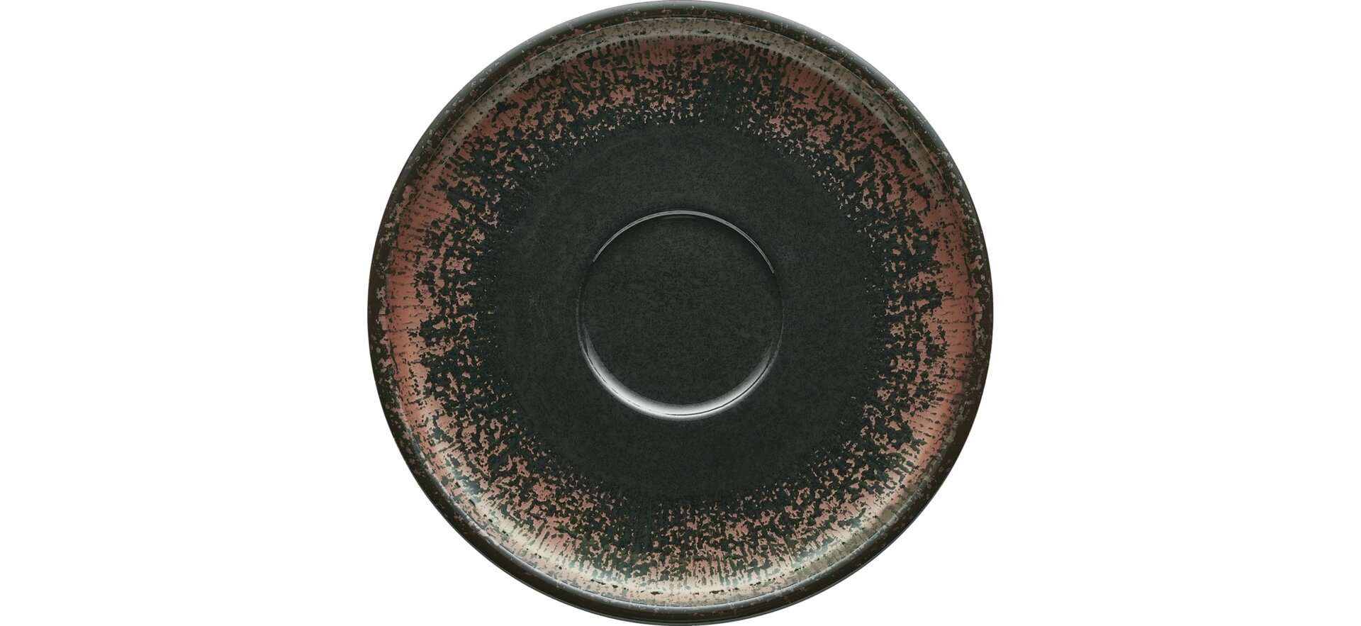 Kombi-Untertasse 166 mm schwarz Shiro Komodo