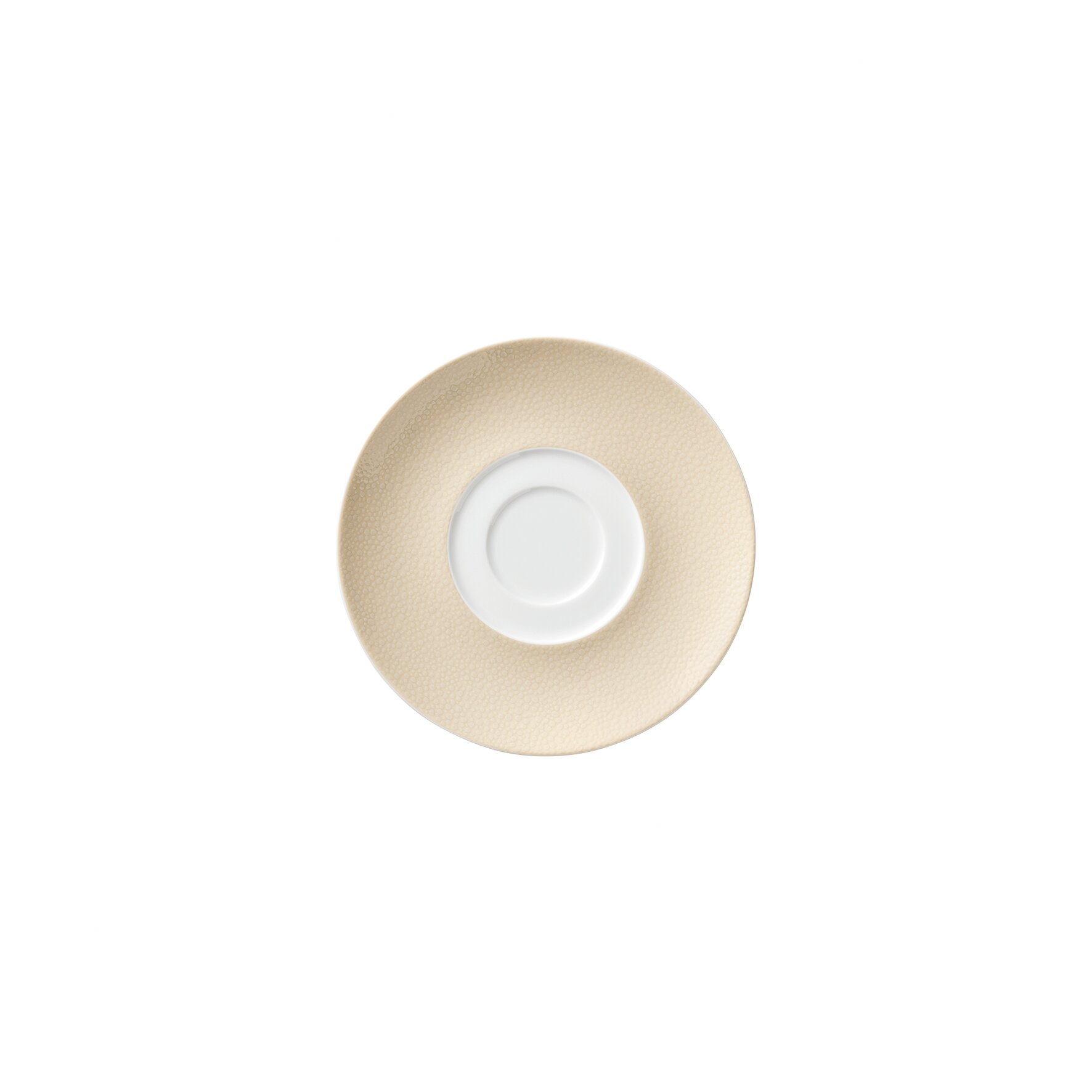 Untertasse 163 mm mit Doppelspiegel champagne