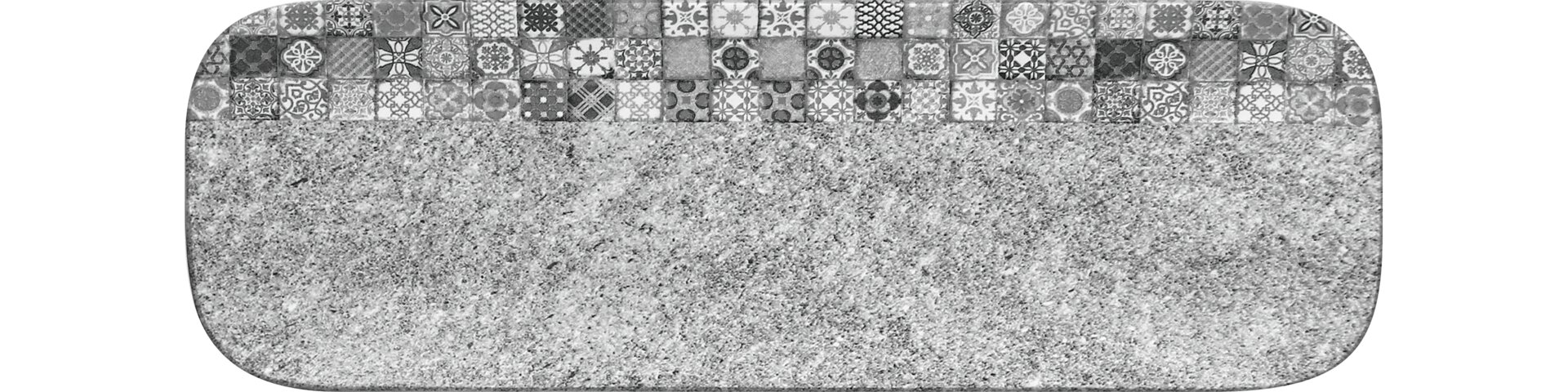 Platte rechteckig 330 x 110 mm