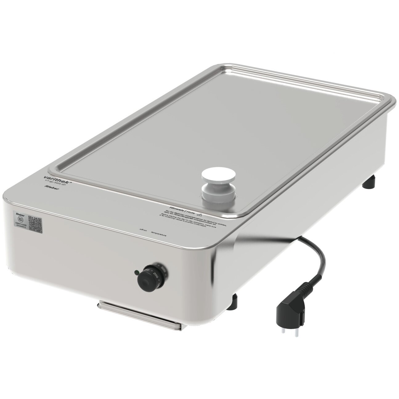 Grillplatte glatt / Feld 280 x 480 mm GN 1/1 / V-2.0 1/1-GP-3400-SP-K