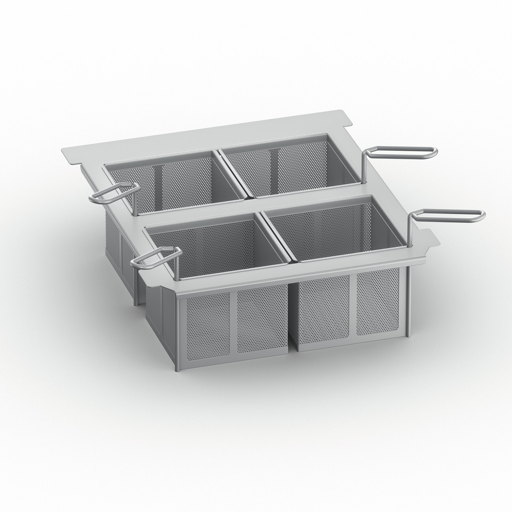 Kit 4 Portionskörbe GN 1/6 gelocht  passend für Typ 2-XS