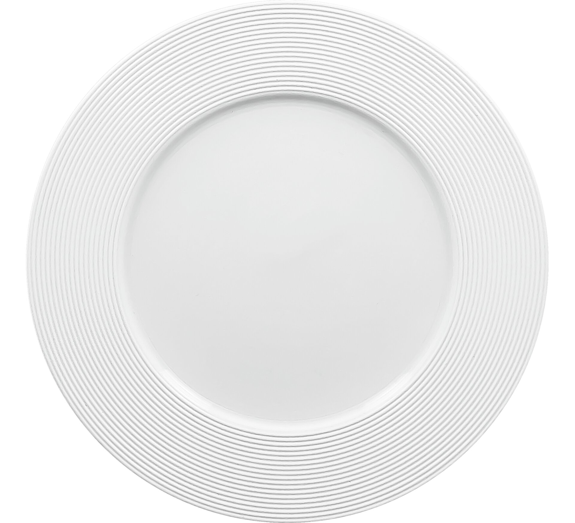Teller flach 330 mm plain-white Evolution