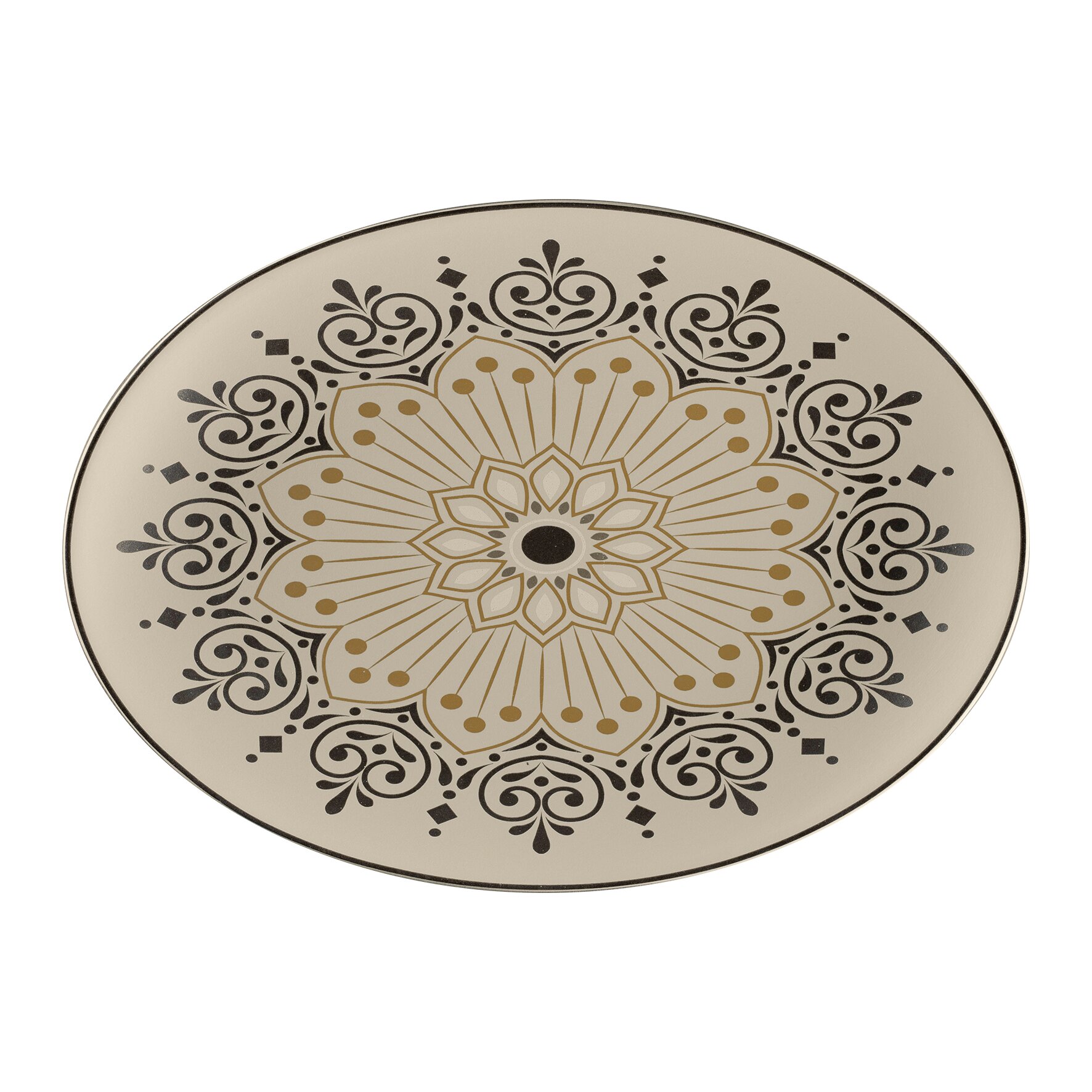Platte oval 320 x 230 x 32 mm Argila Cartagena