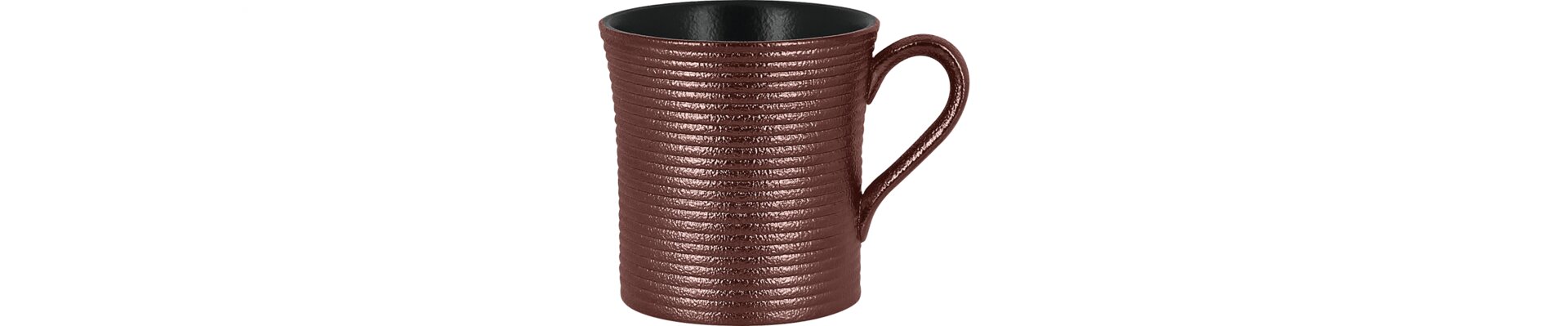 Kaffeetasse mit Reliefdekor 77 mm / 0,20 l bronze