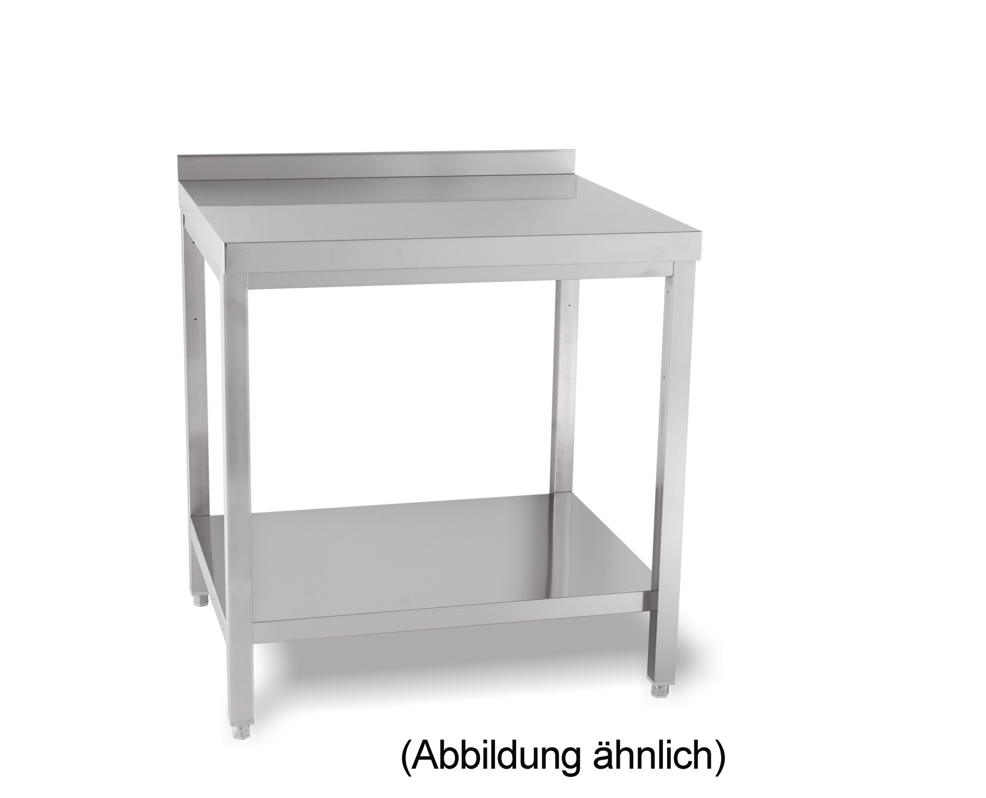 Arbeitstisch verschweißt mit Ablageboden mit 50 mm Aufkantung 2000 x 600 x 850 mm
