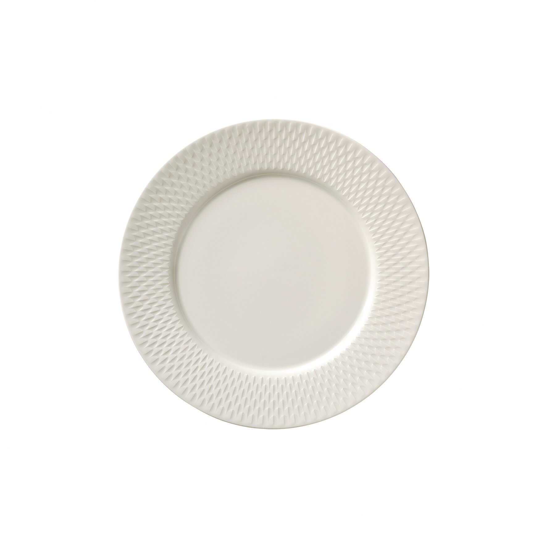 Teller flach rund Relief 240 mm weiß Purity Reflections