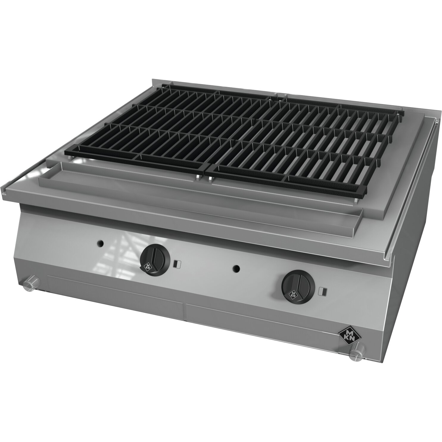 Gas-Glühsteingrill 2 Zonen / Argentina 2 / je Grillfläche 320 x 510 mm