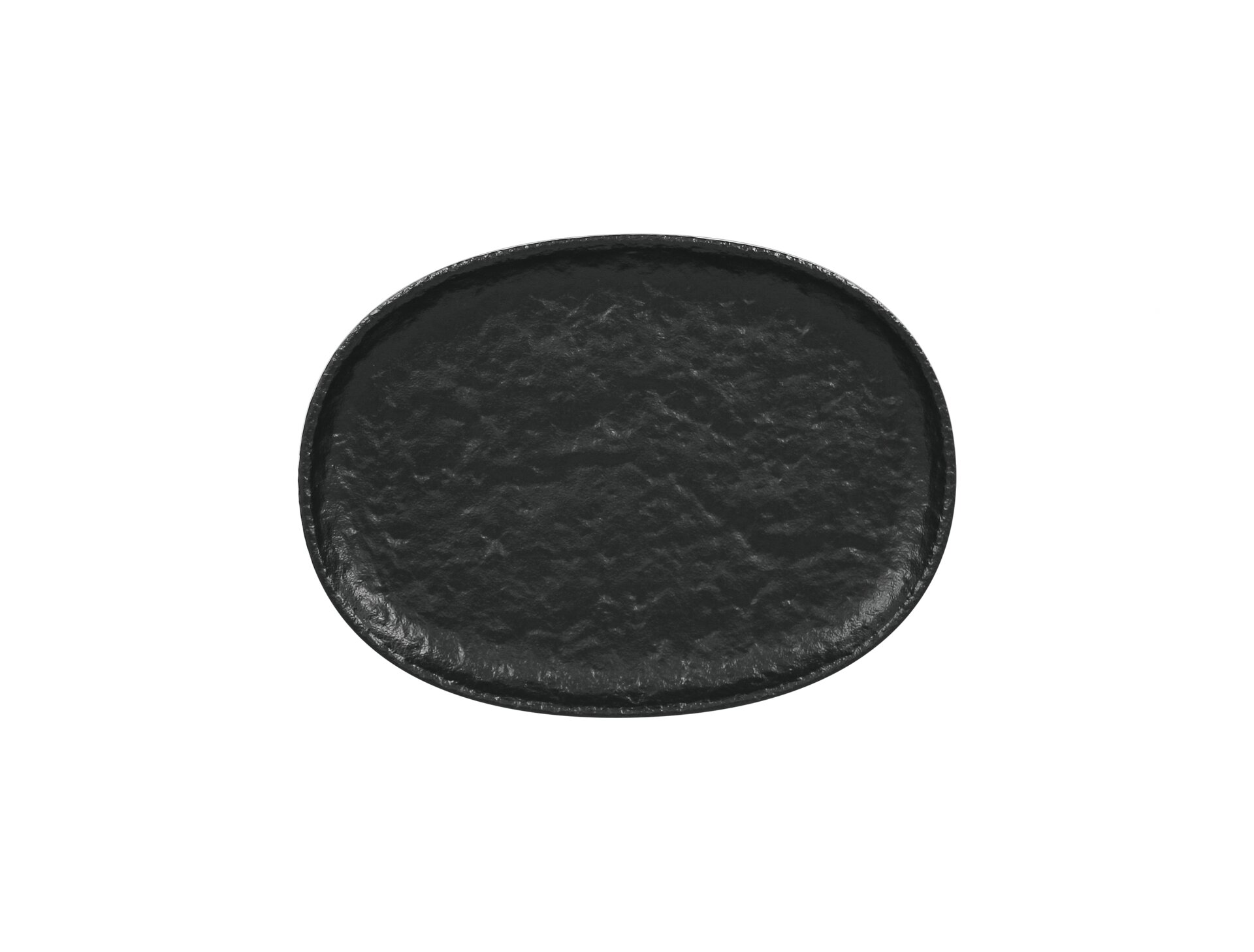 Coupplatte oval 280 x 205 mm schwarz