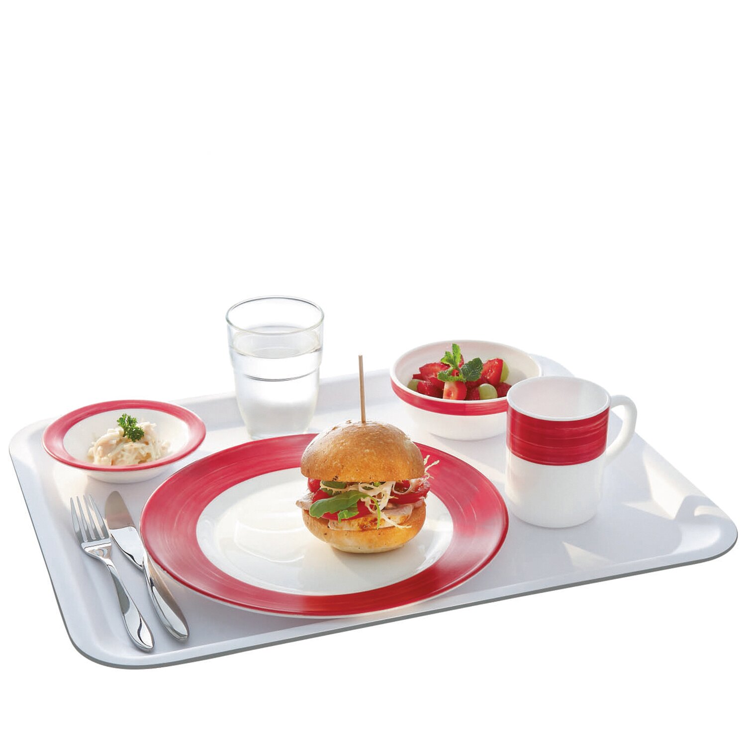 Restaurant Dessertteller 190 mm rot