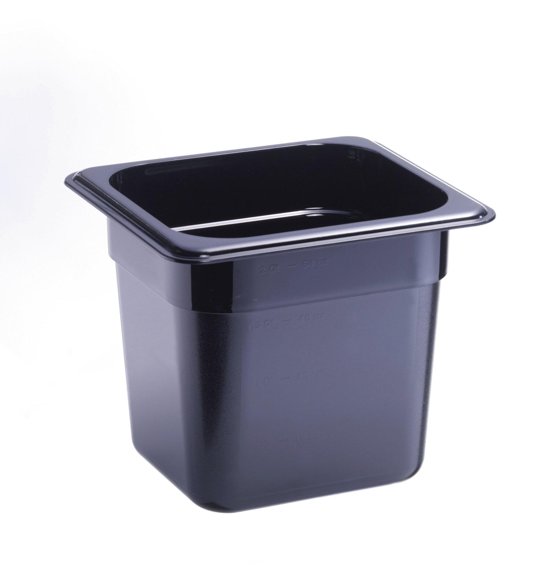 GN-Behälter GN 1/6 176 x 162 x 150 mm Polycarbonat schwarz