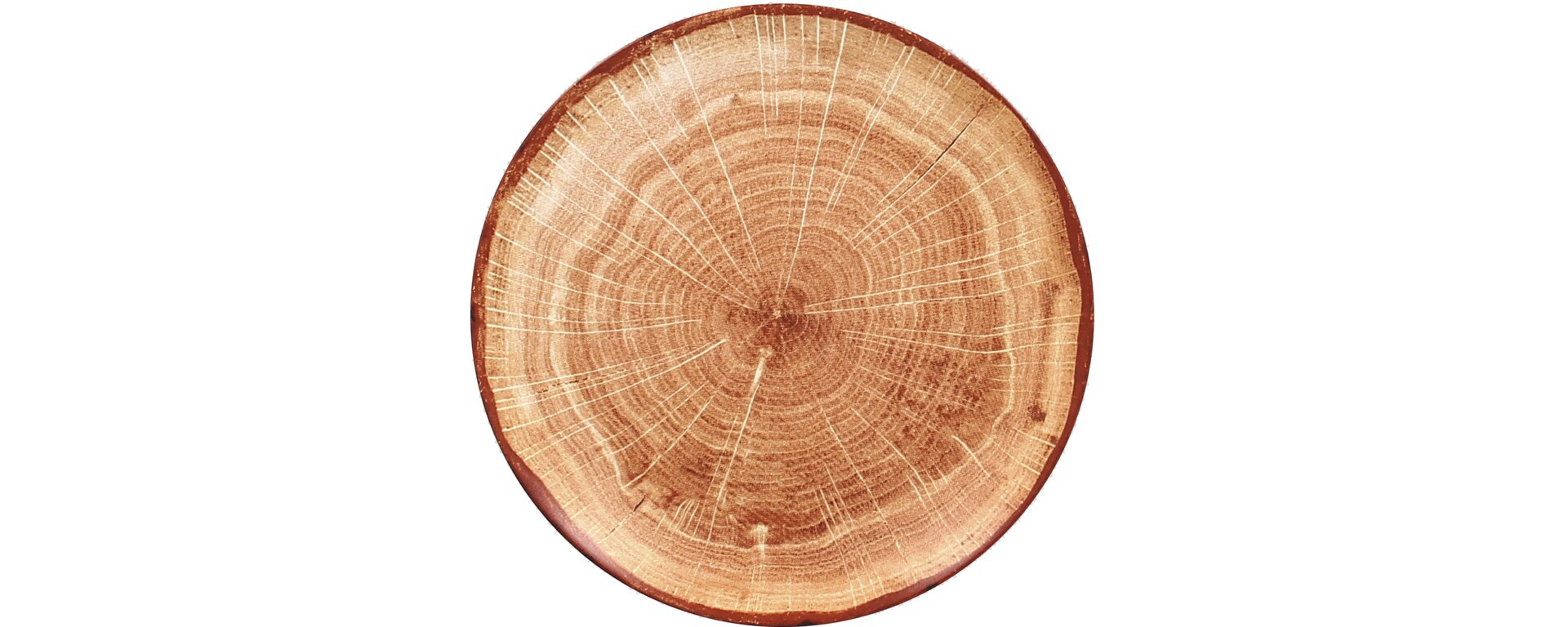 Coupteller flach 210 mm timber-brown Woodart