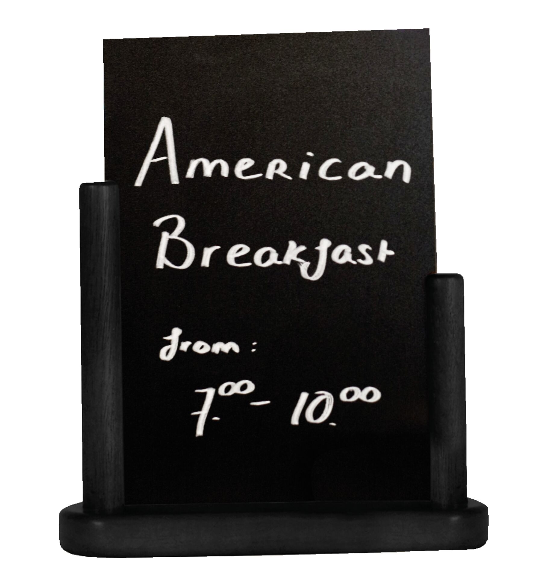 Tischtafel inkl. Gestell aus Holz schwarz A4