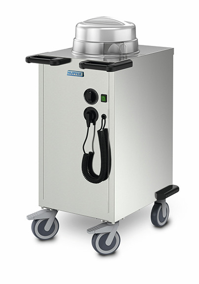 Tellerstapler beheizt Edelstahl bis 83 Teller max. ø 190 bis 260 mm