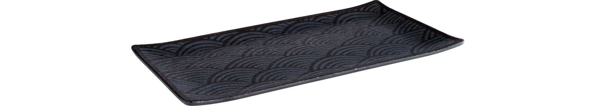 GN-Tablett GN 1/3 325 x 176 x 20 mm Melamin schwarz / innen Dekor GN-Tablett GN 1/3 325 x 176 x 20 mm Melamin schwarz / innen Dekor