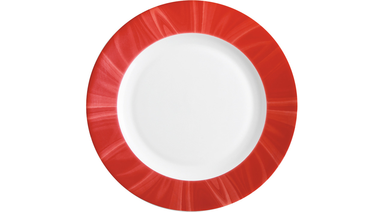 Teller flach 192 mm rot Natura Red