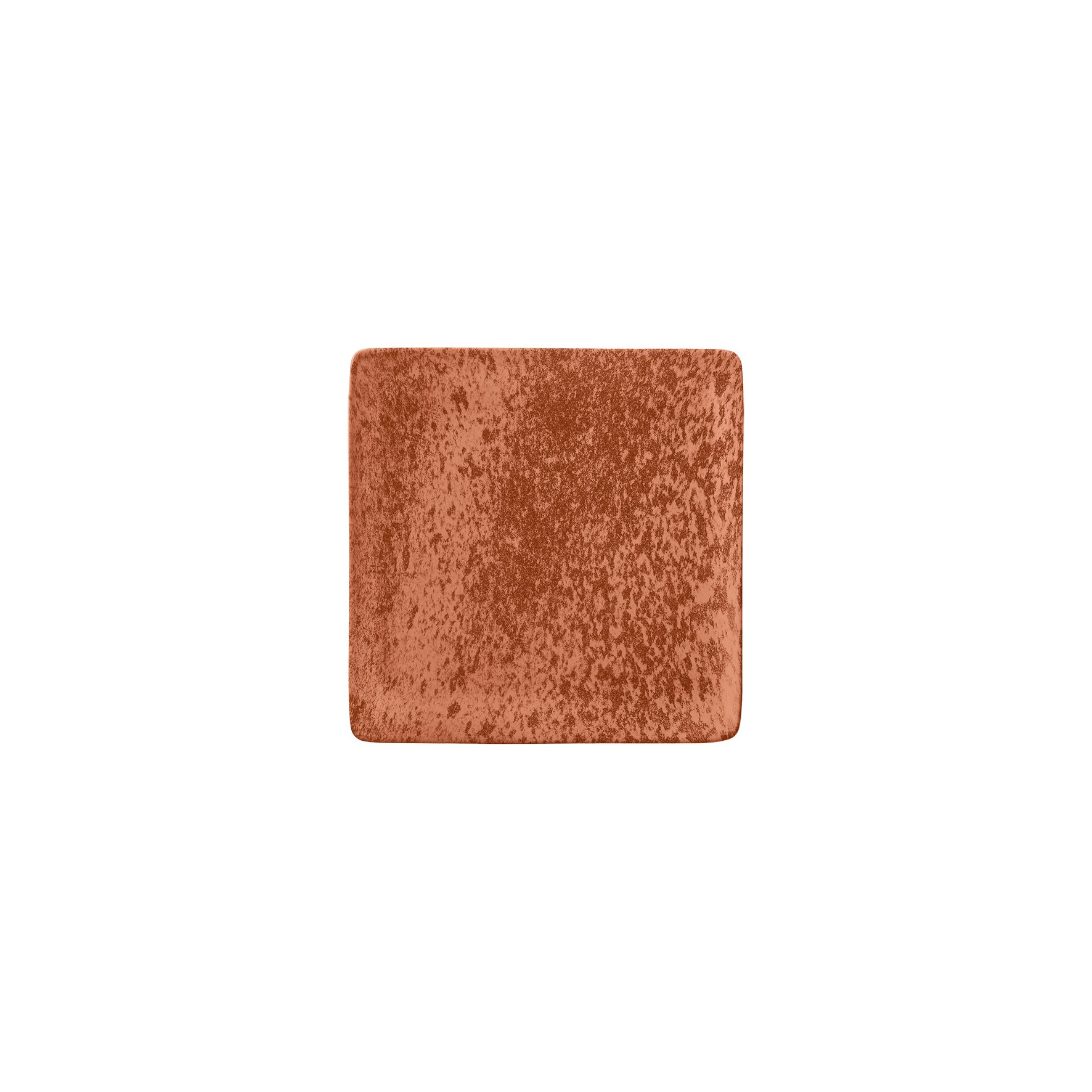 Teller flach quadratisch 152 x 152 mm orange