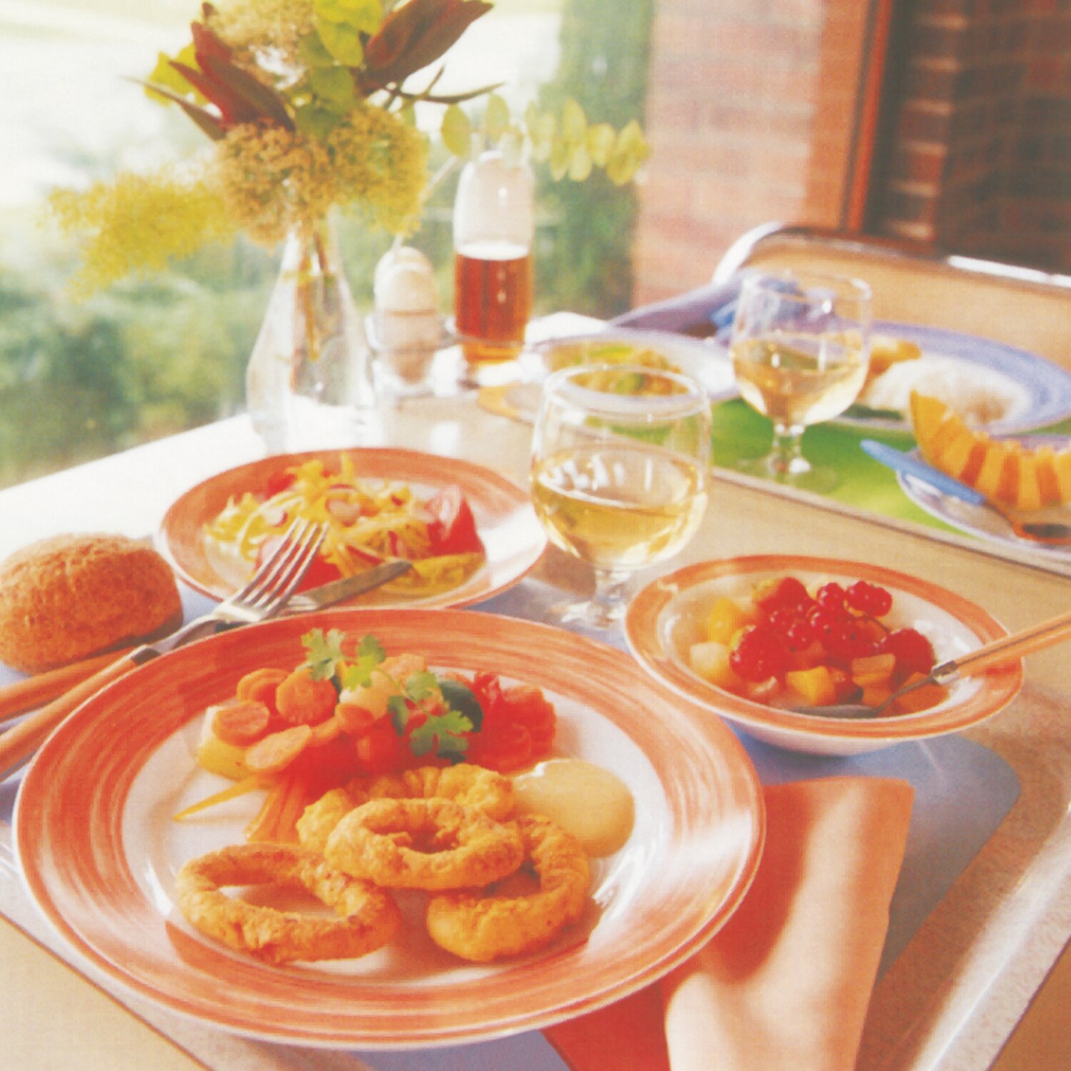 Restaurant Teller flach 234 mm orange