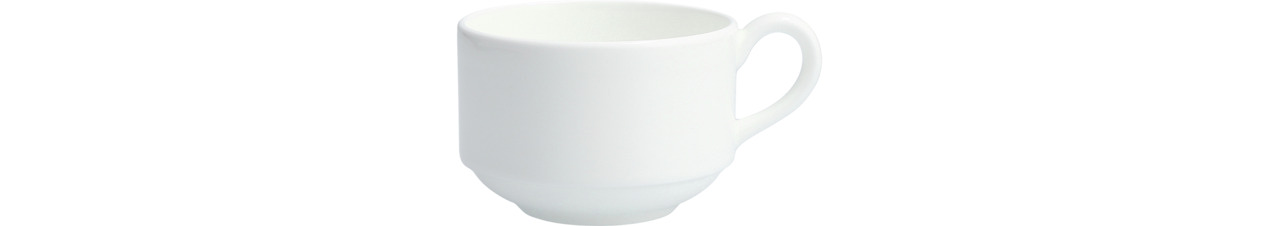 Kaffeetasse stapelbar 0,24 l weiß Gracia