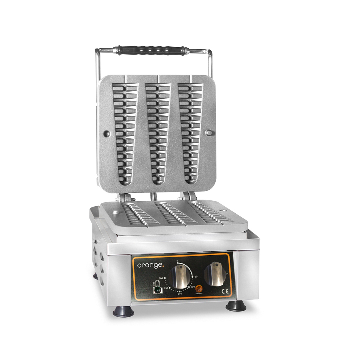 Waffeleisen Waffelino, 3 x (230 x 60 x 24 mm) orange