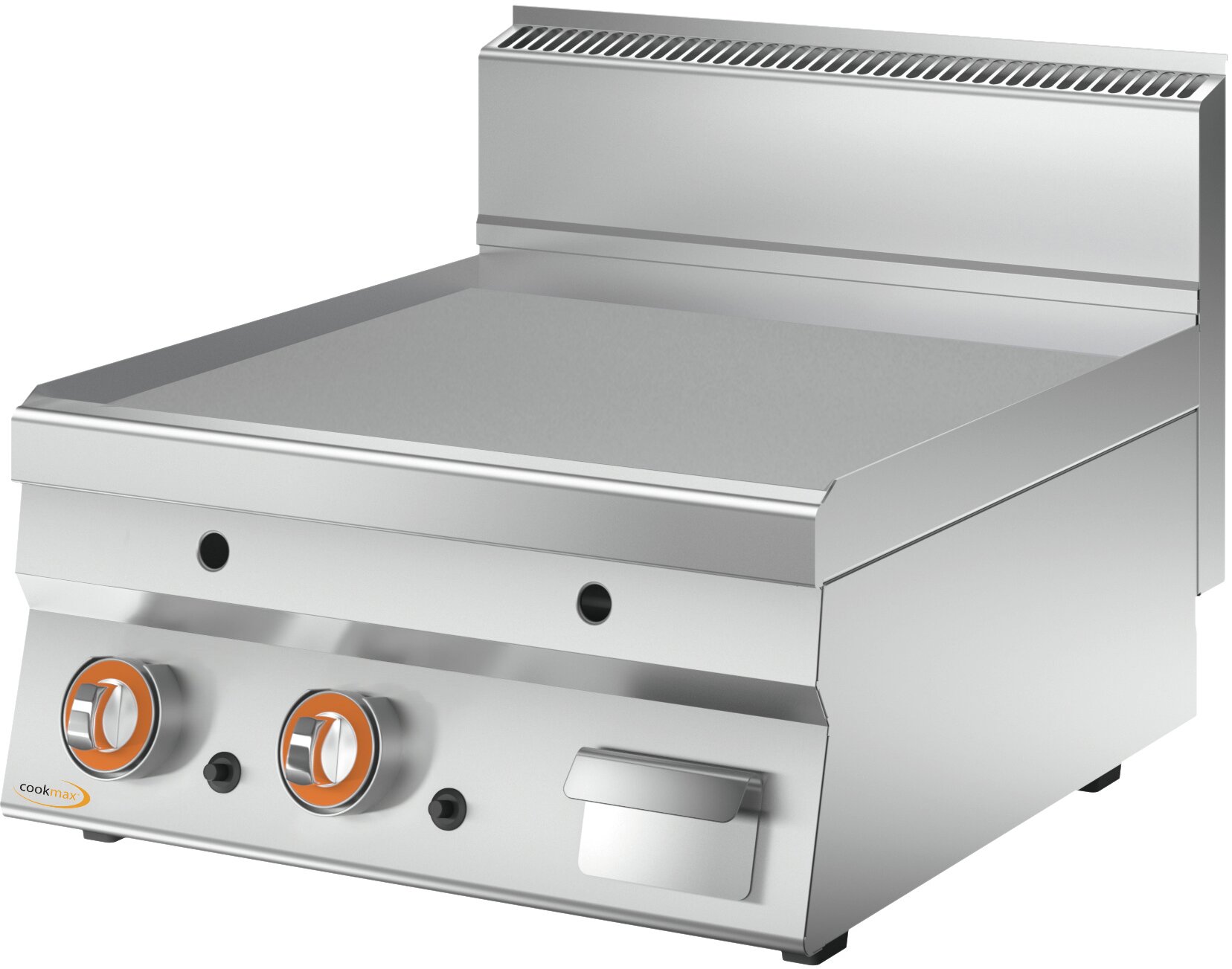 Gas-Grillplatte, glatt, 2 Heizzonen