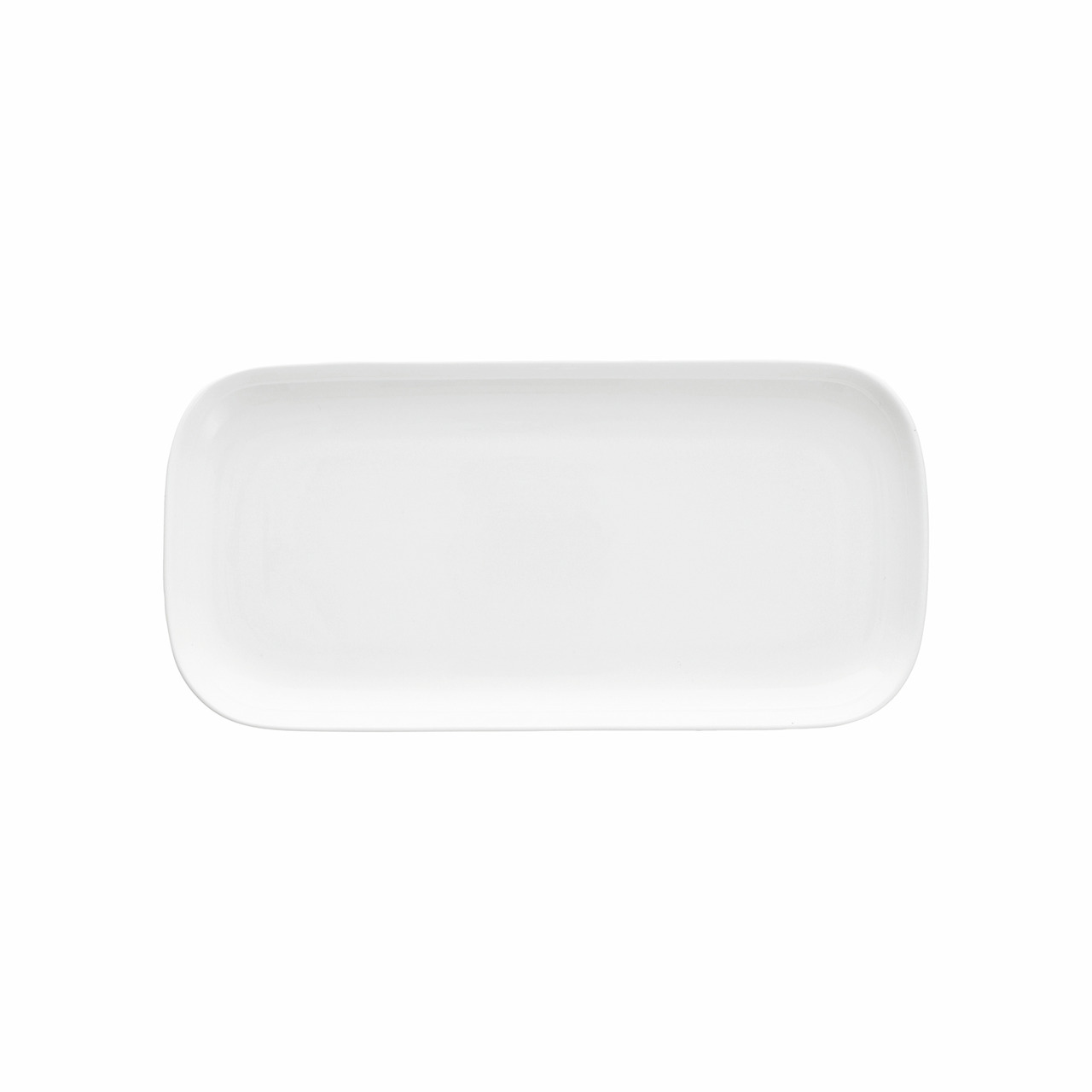 Coupeplatte rechteckig 250 x 130 mm weiß Modern Coupe