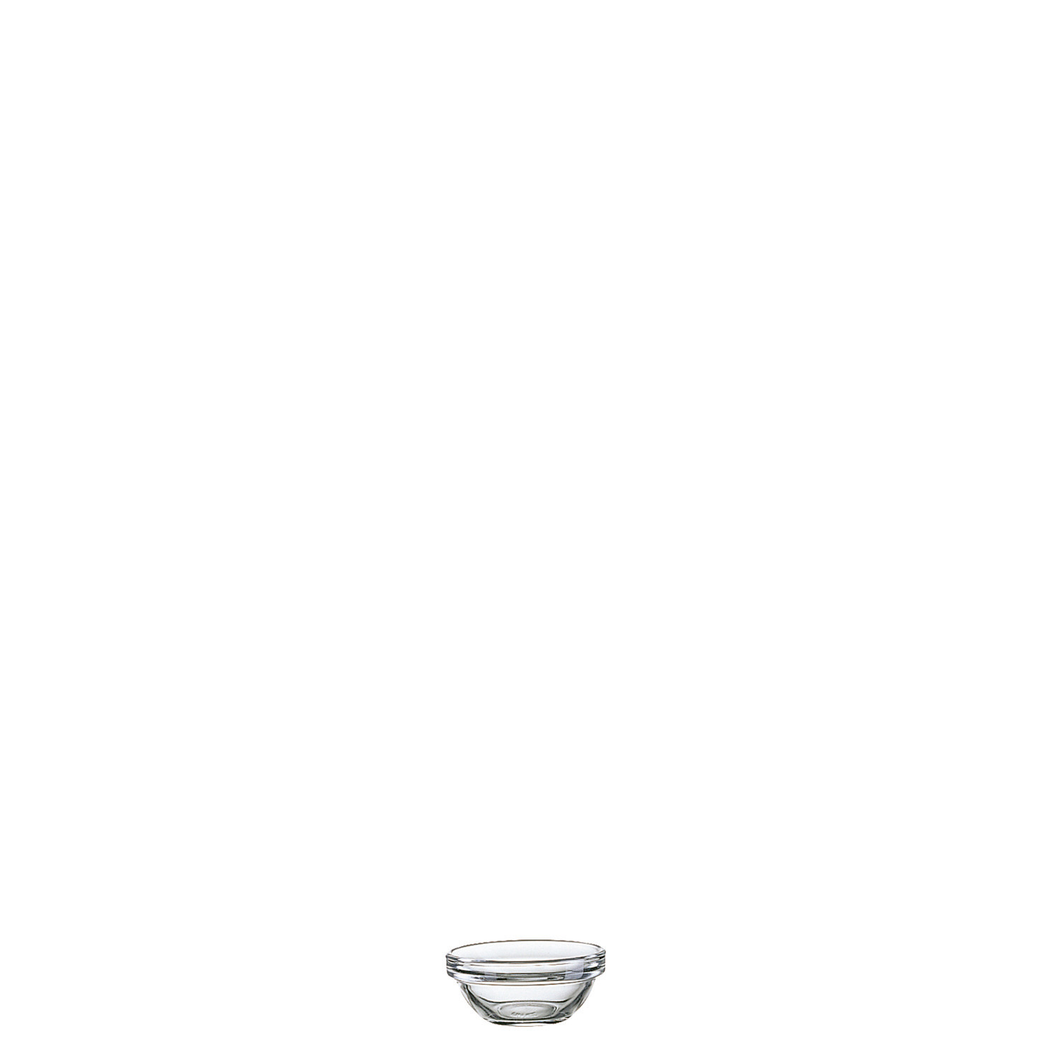 Stapelschale 60 mm / 0,03 l transparent
