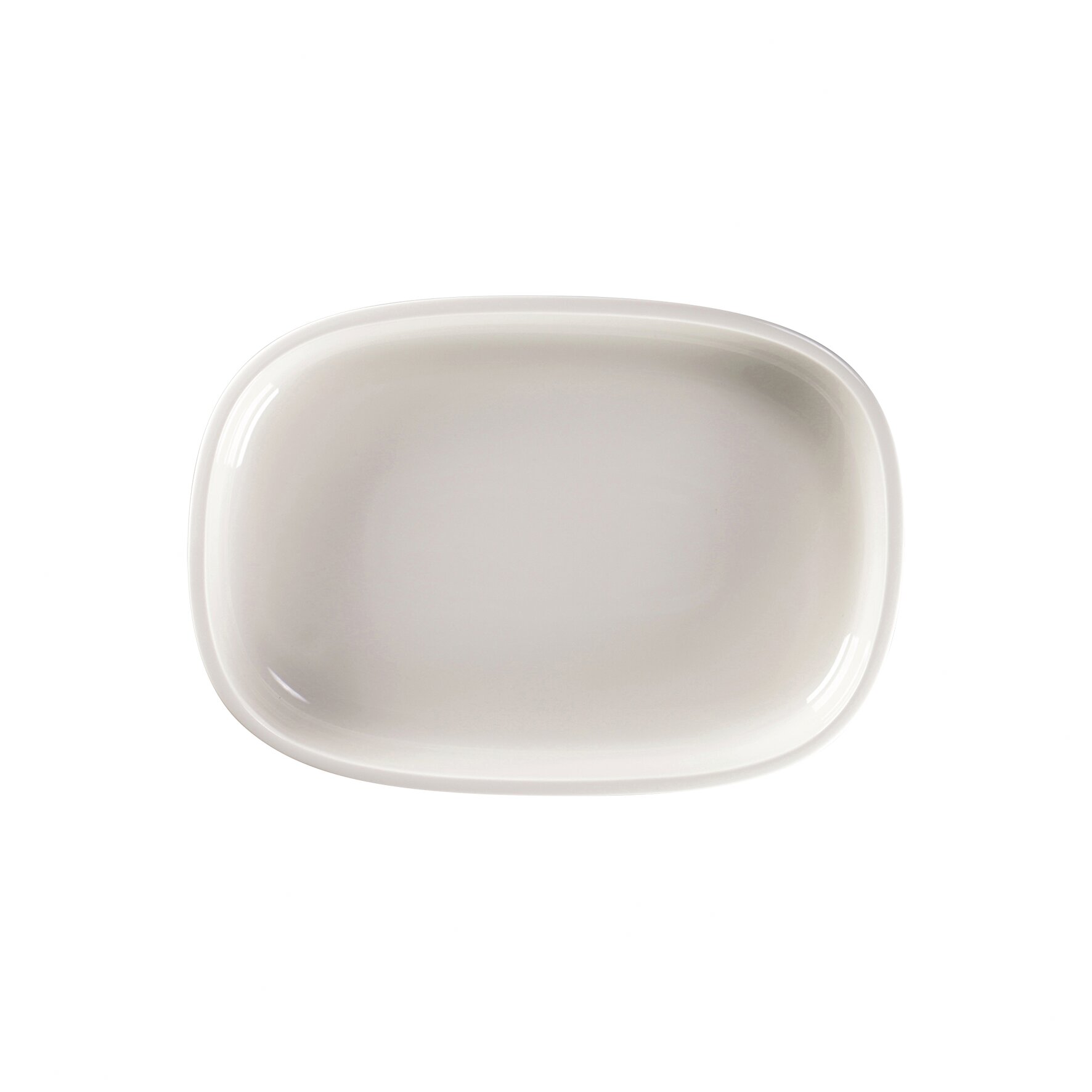 Platte oval tief 260 x 183 mm / 1,12 l weiß Ease Weiß