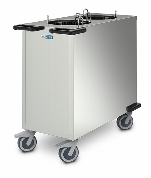 Tellerstapler unbeheizt Edelstahl bis 122 Teller max. ø 270 bis 330 mm