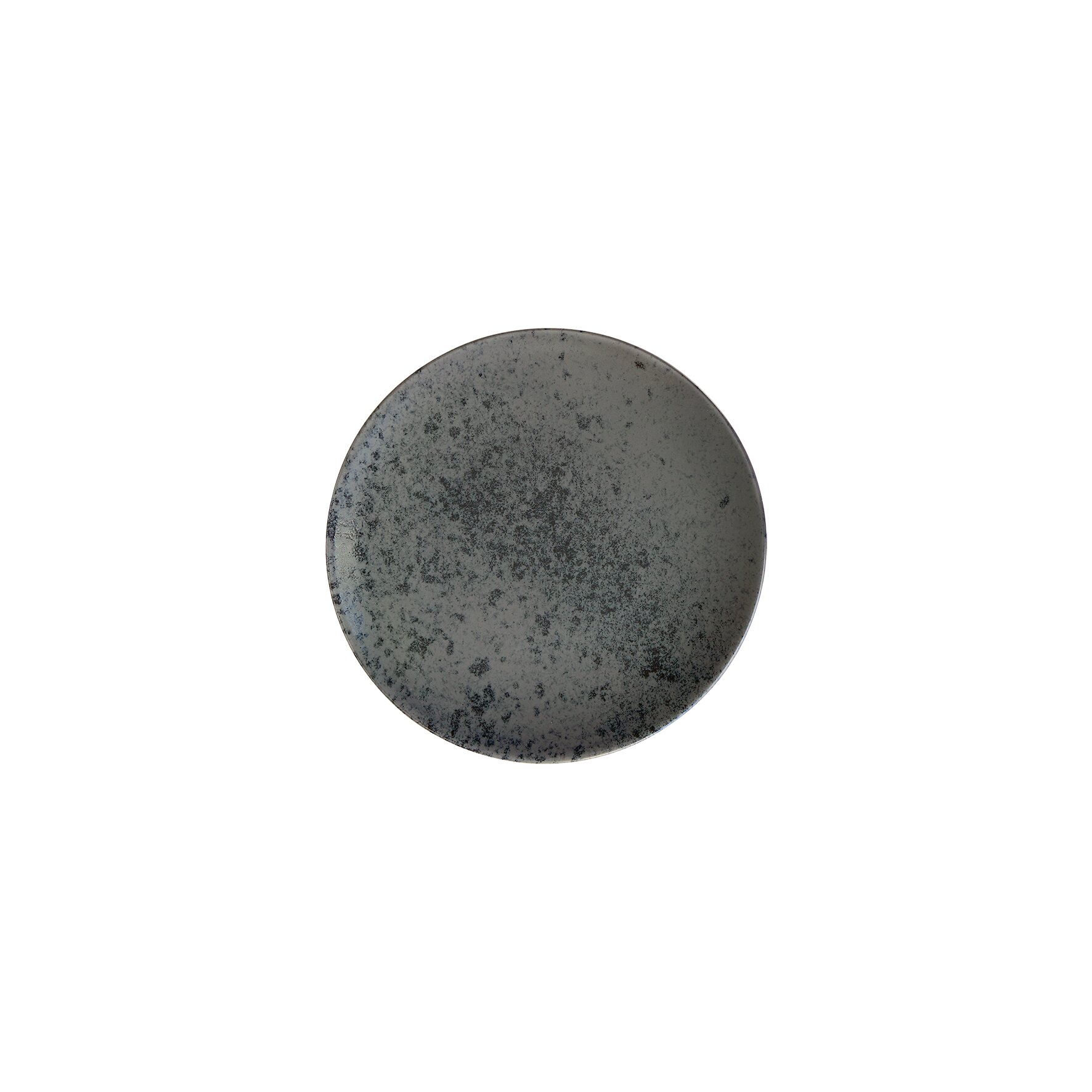 Coupteller flach rund 170 mm black