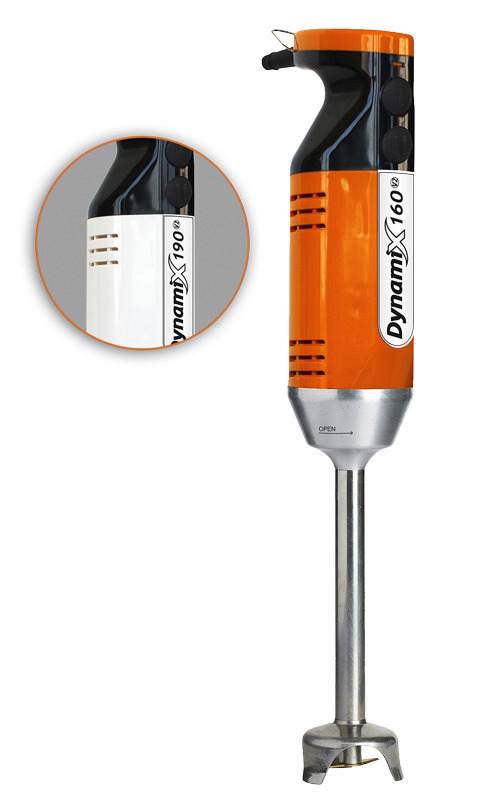 Stabmixer Dynamix V2 160 mm /  2 Geschwindigkeiten orange / schwarz
