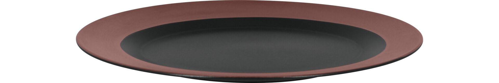 Teller rund 300 mm schwarz / bronze