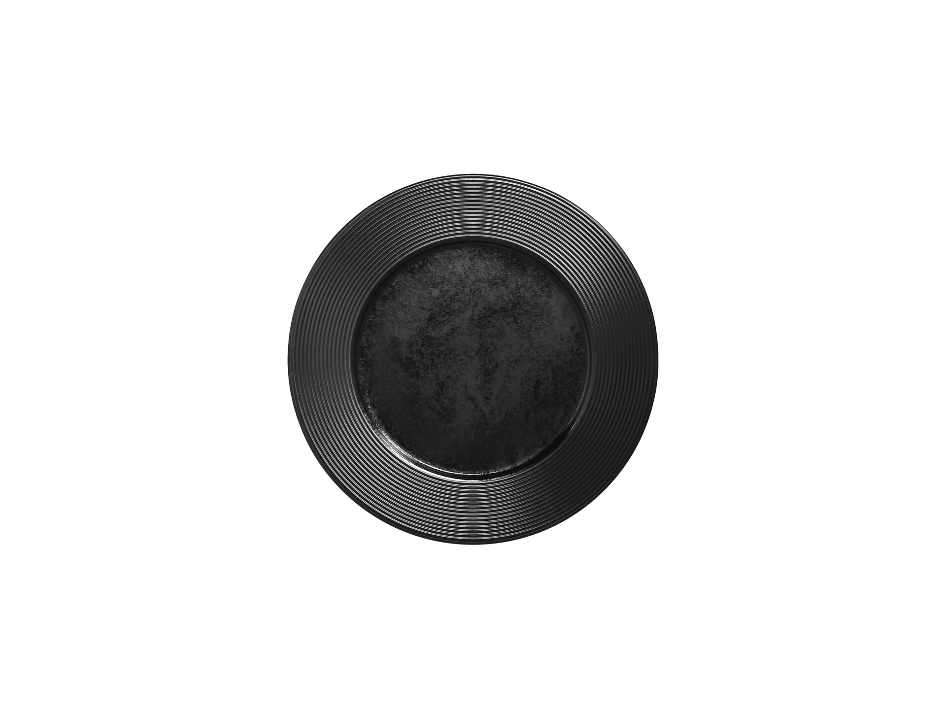 Teller flach 220 mm schwarz