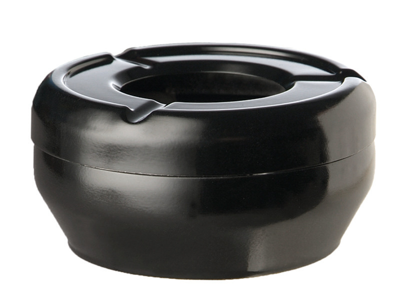 Windaschenbecher stapelbar 120 x 120 x 45 mm schwarz