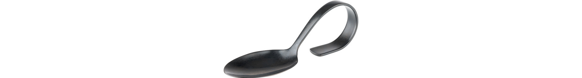 Gourmet-Löffel 135 mm Edelstahl 18/8 schwarz