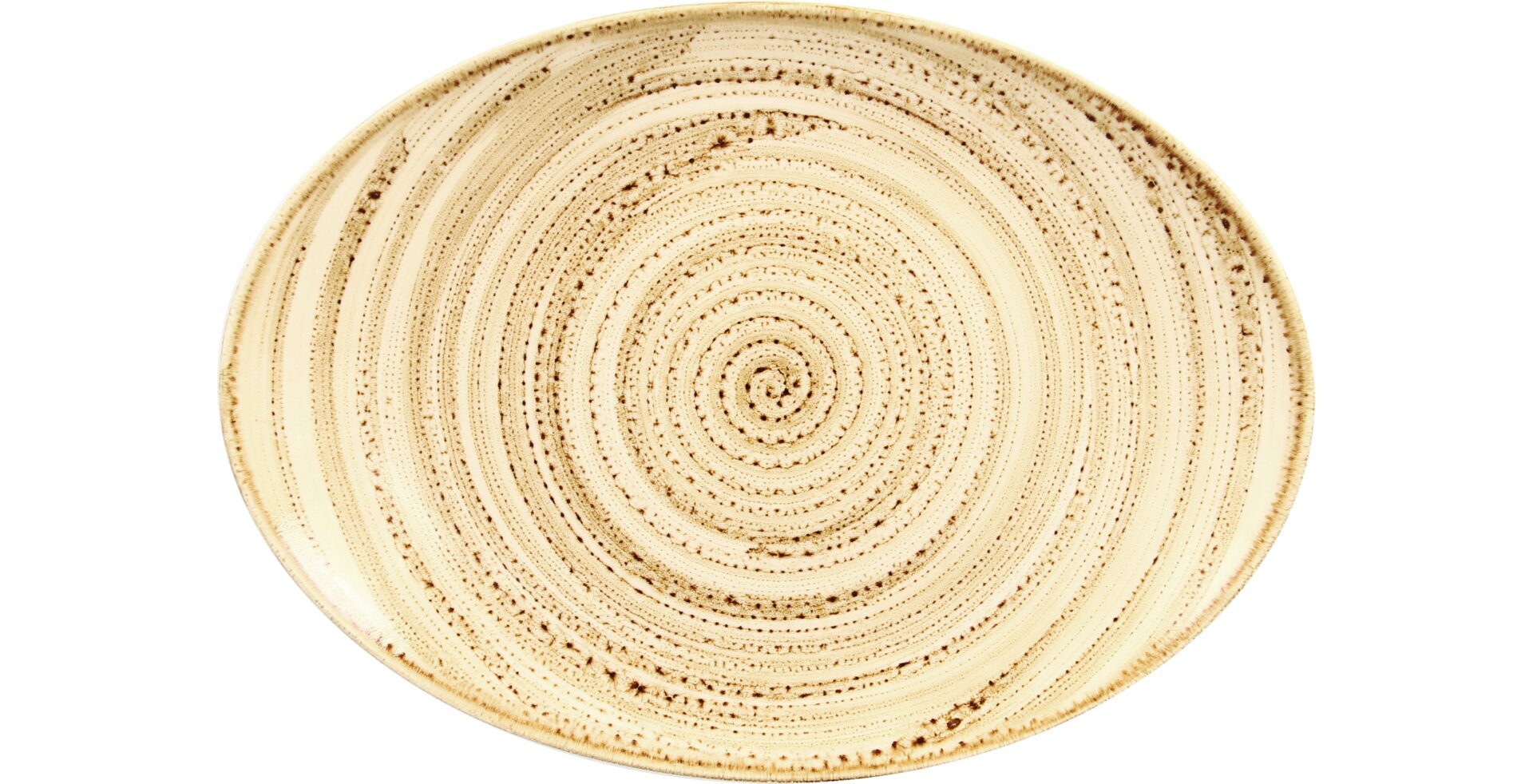 Platte oval 320 x 230 mm beach