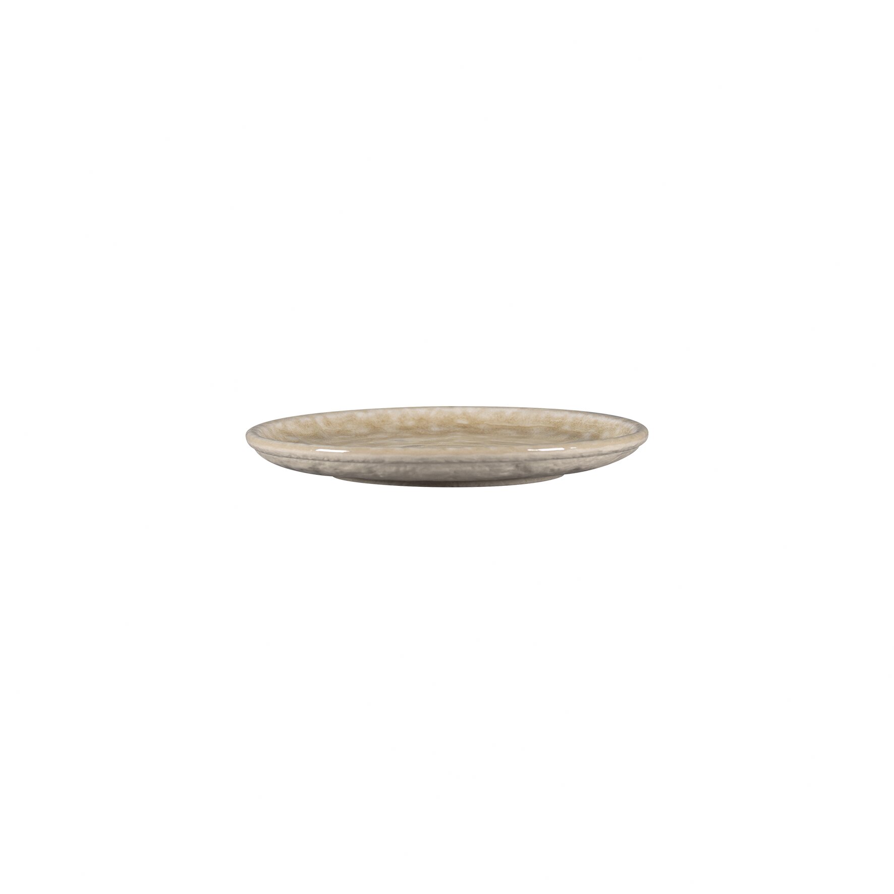 Coupteller flach rund 150 mm Vanilla beige Krush Vanilla Beige