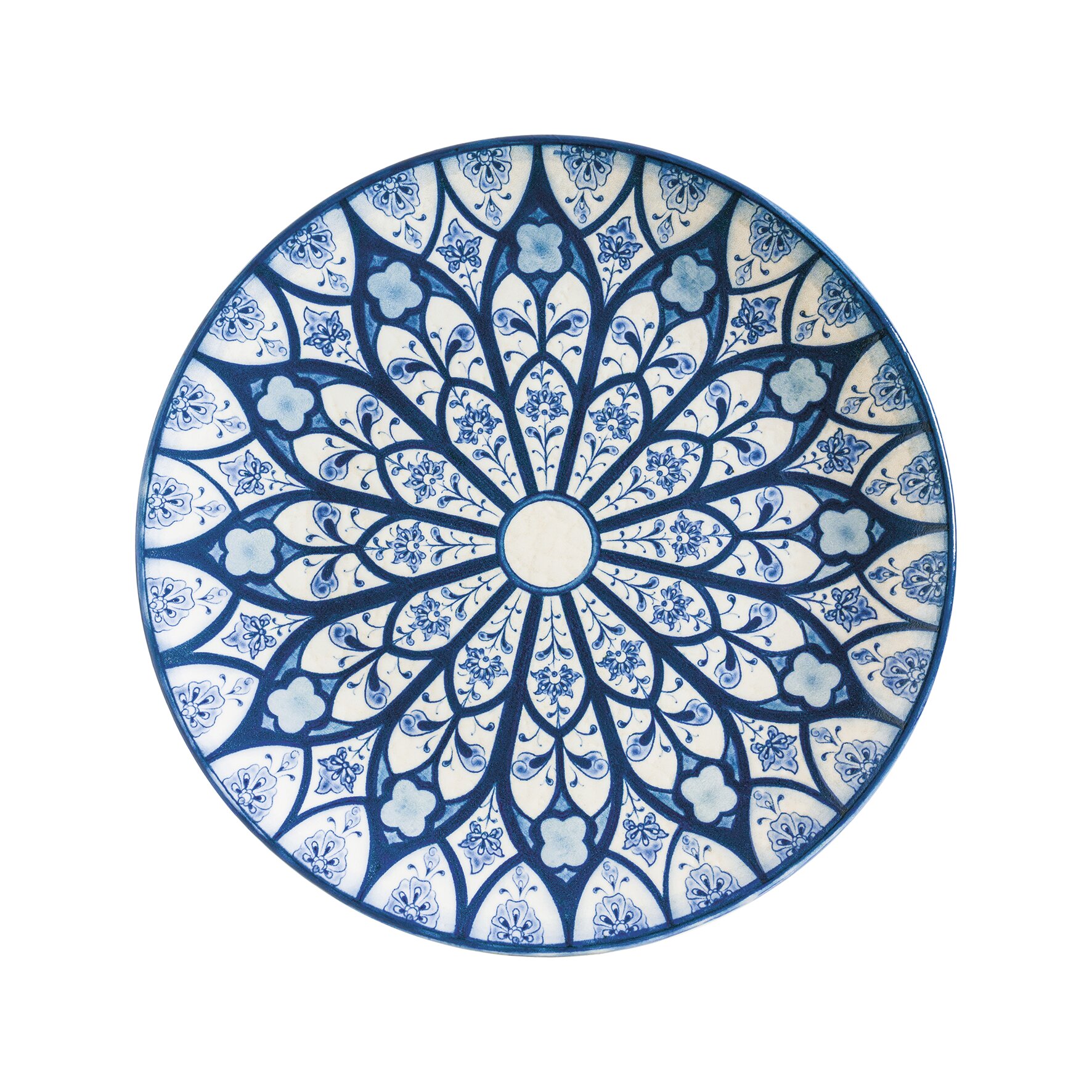 Teller flach Gourmet 270 mm blau Esnaf Ethnic