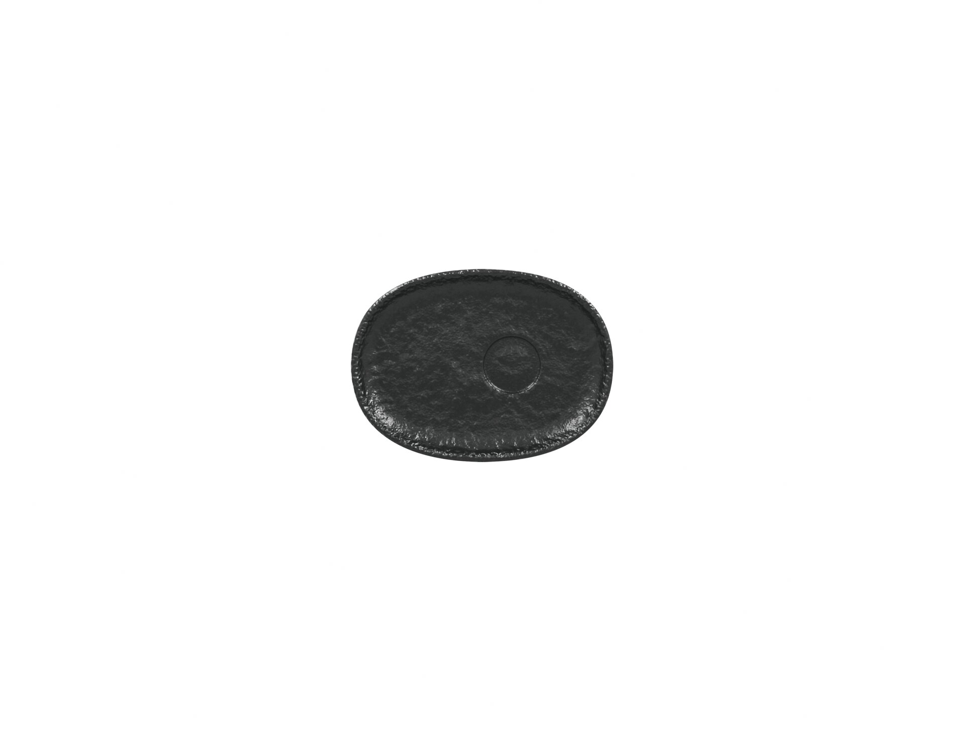 Untertasse oval 150 x 110 mm schwarz für Espressotasse RKCU09