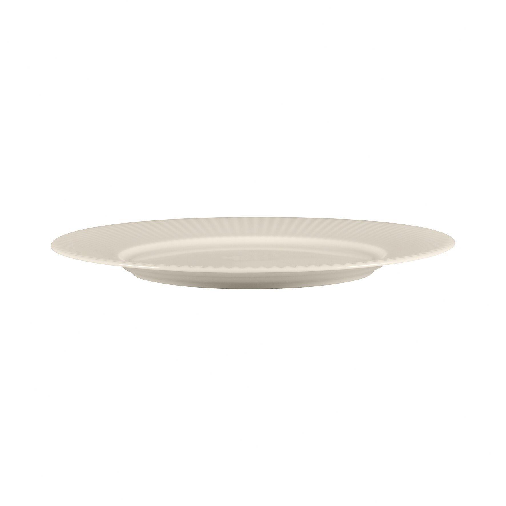 Teller flach rund mit Rand 251 mm weiß Spectra