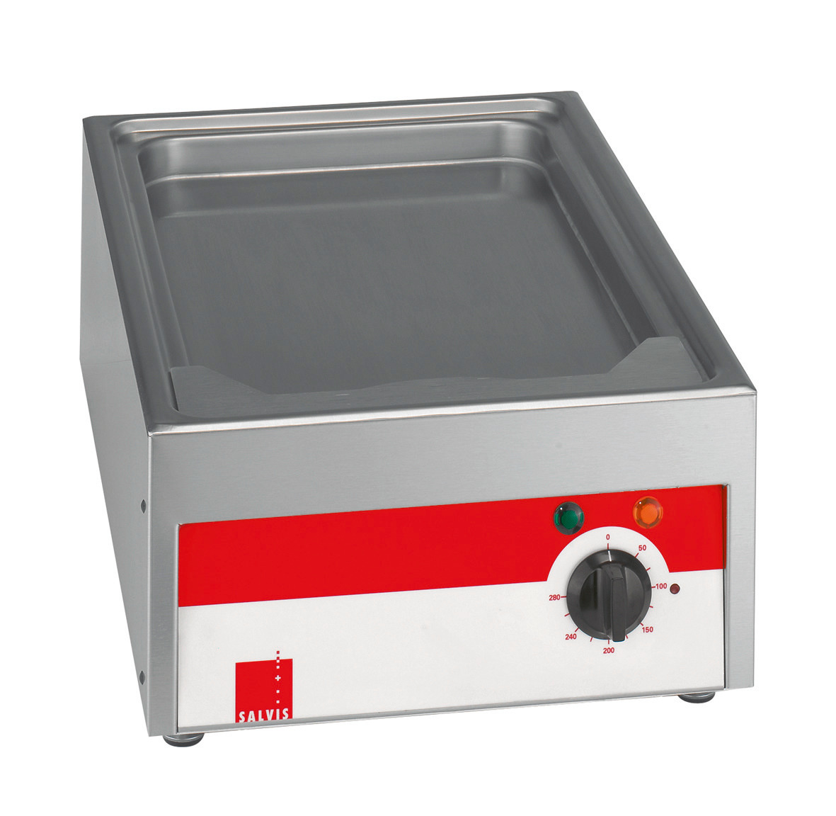 Elektro-Grillplatte glatt /  1 Heizzone / 4,00 kW