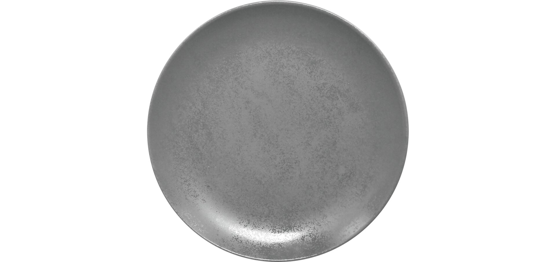 Coupteller flach 210 mm grau