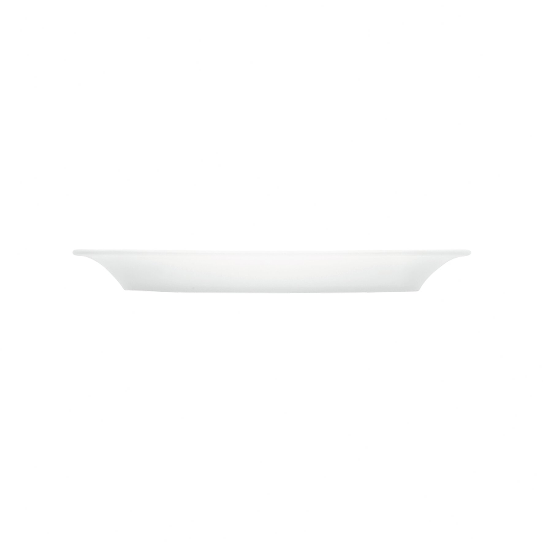 Teller flach mit schmaler Fahne 257 mm