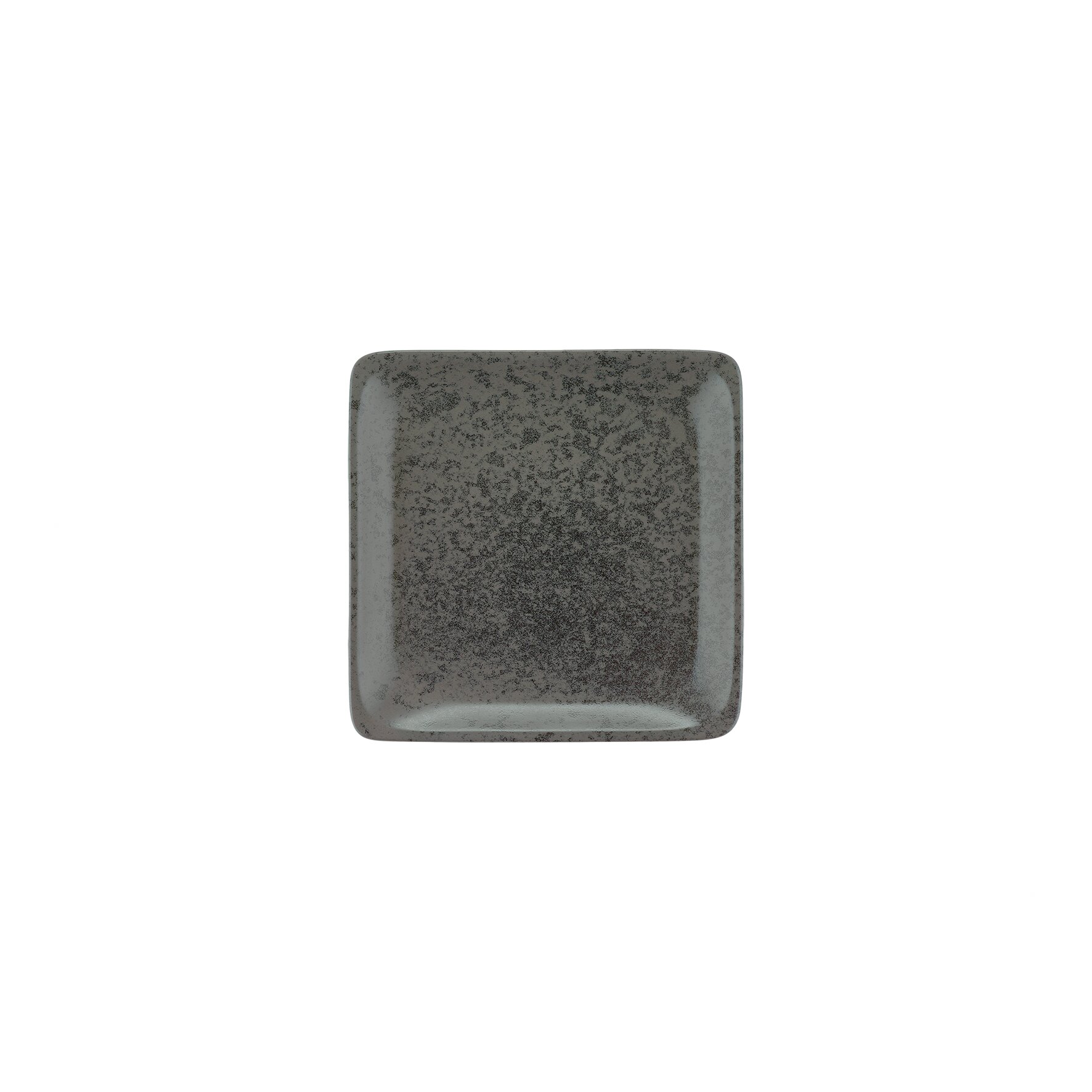 Teller flach quadratisch 152 x 152 mm black