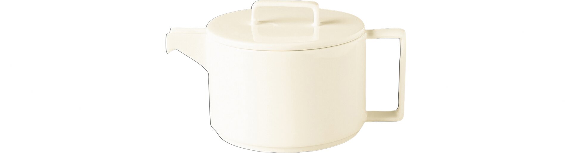 Teekanne mit Deckel 4,00 l creme