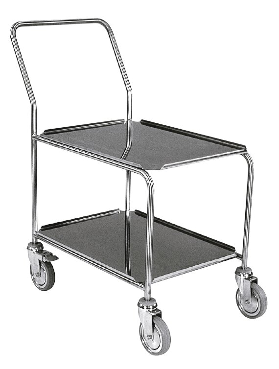 Transportwagen Shelf Trolley 2 Levels Edelstahl