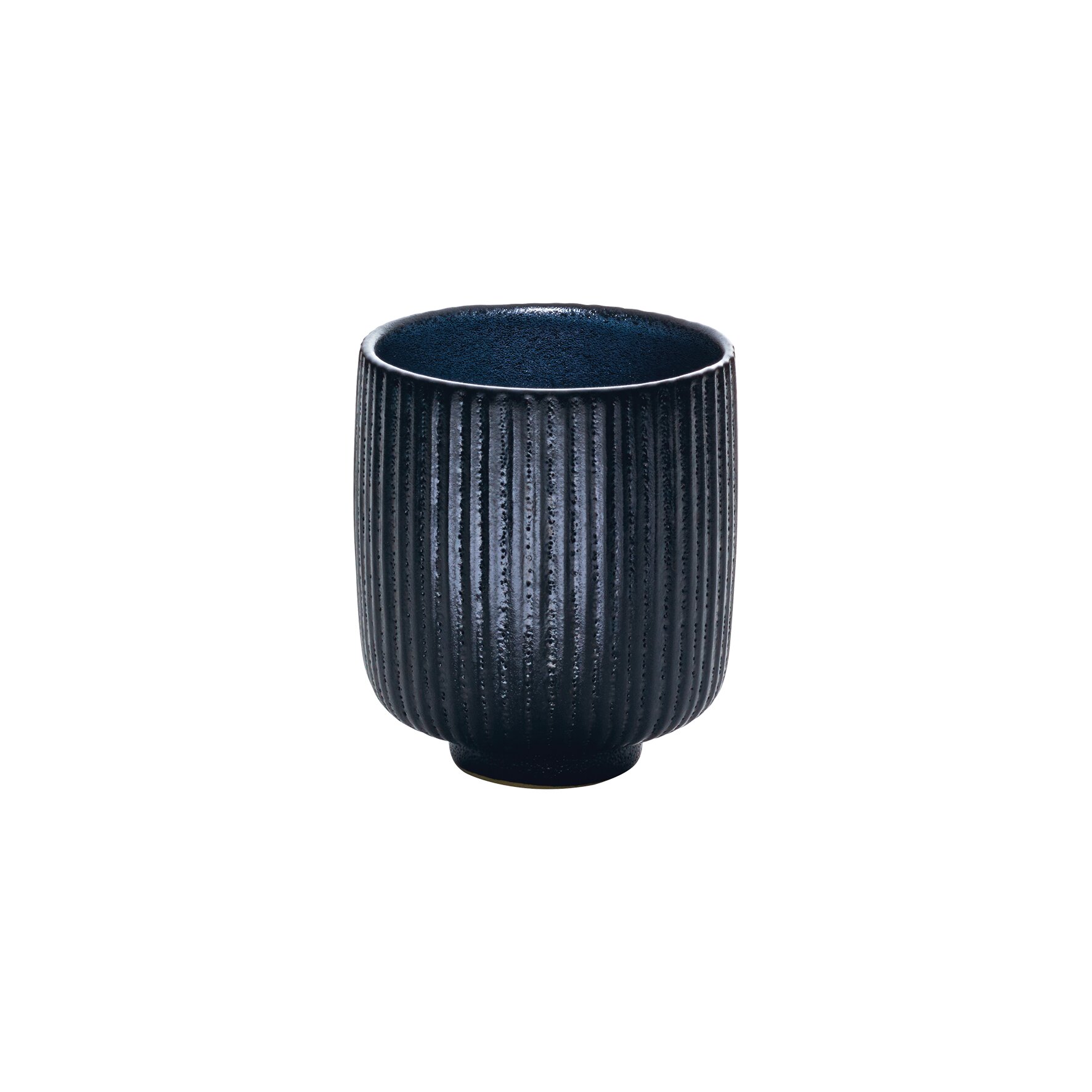 Becher ohne Henkel Relief 80 mm / 0,32 l schwarz Nara schwarz