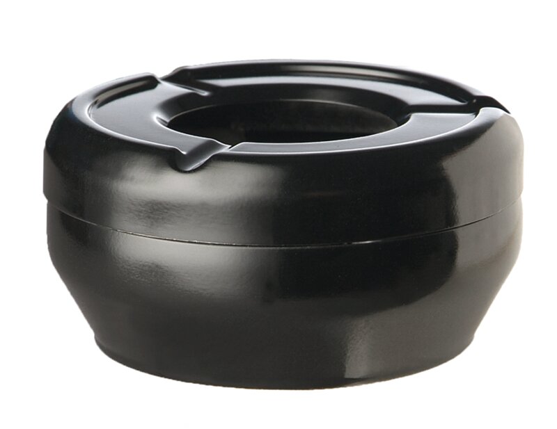 Windaschenbecher stapelbar 120 x 120 x 45 mm schwarz