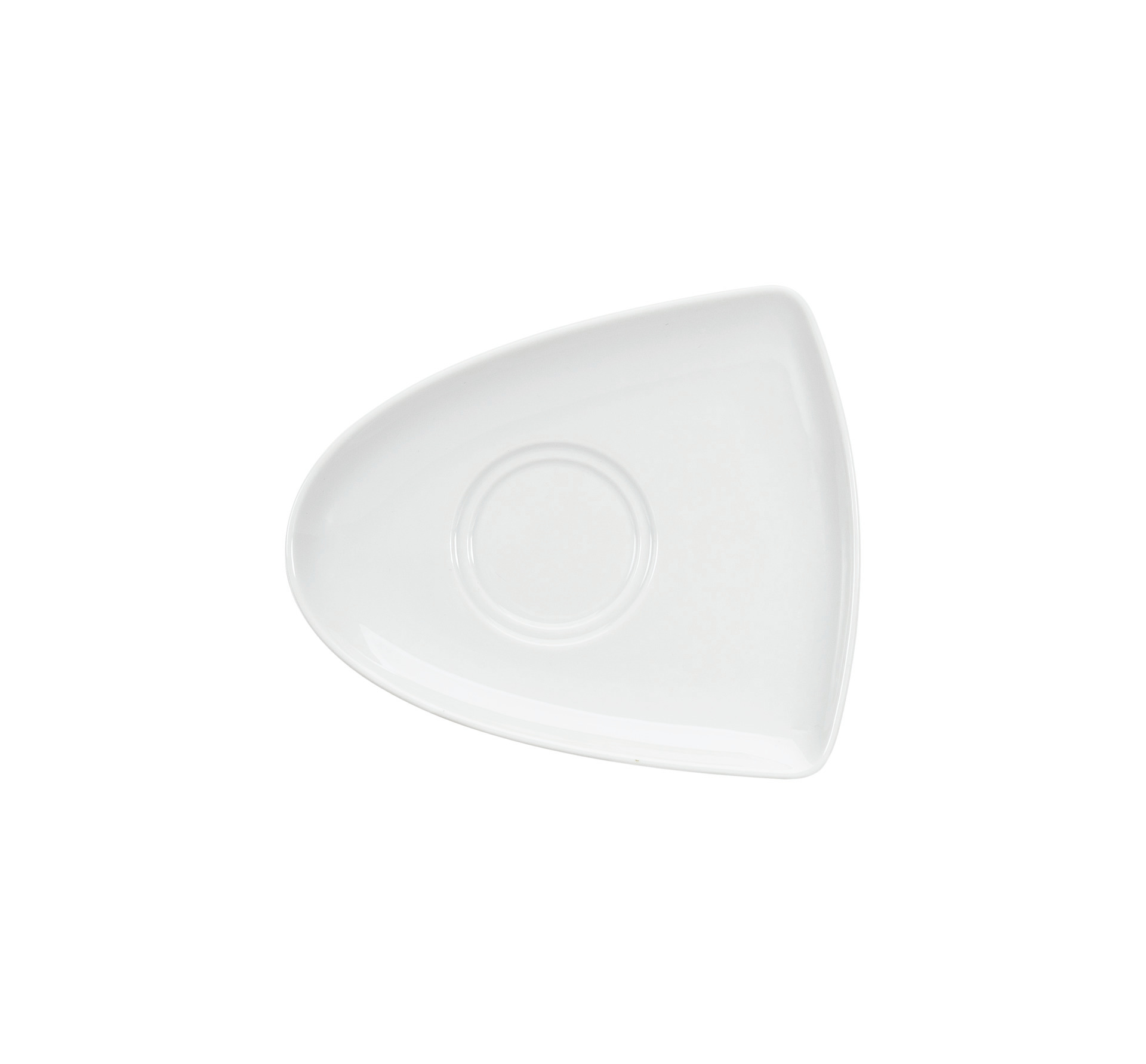 Kombi-Untertasse asymmetrisch 2 Spiegel 174 x 149 mm für Bowls + Tassen