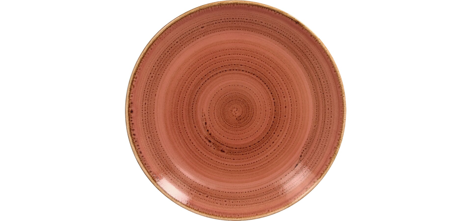 Coupteller flach 210 mm coral